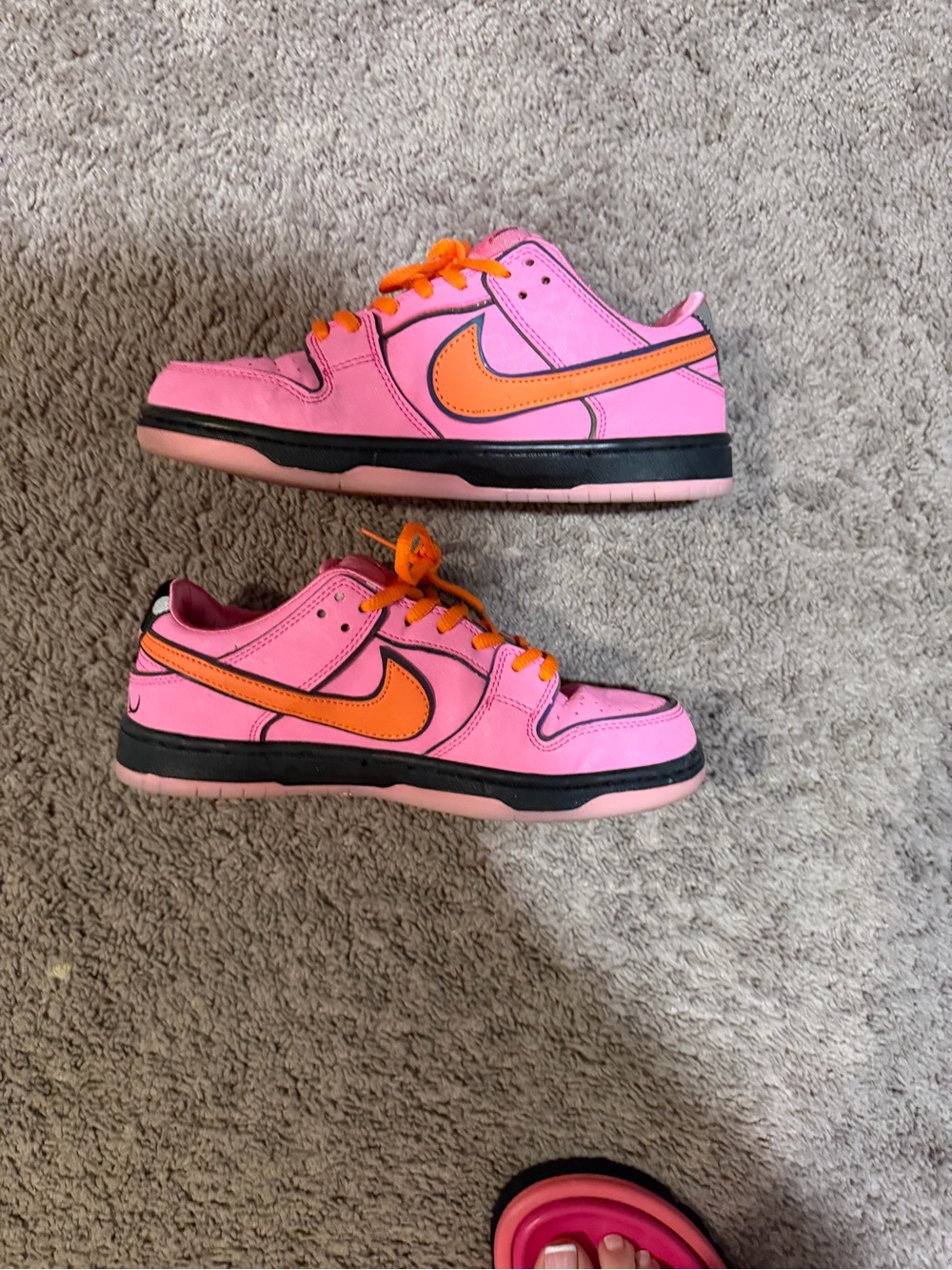 Nike SB Dunk Low Pro QS Powerpuff Girls Blossom Pink Orange Women’s Size 7 - Picture 4 of 7